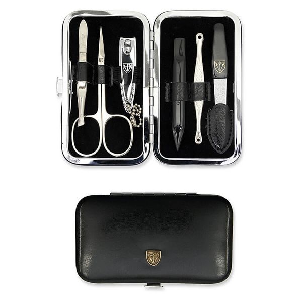 Kellermann 3 Swords Manicure Set BL 7845 MC N Black - 6 Piece
