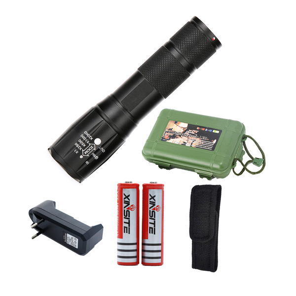 Rechargeable &amp; Retractable Bright LED Flashlight