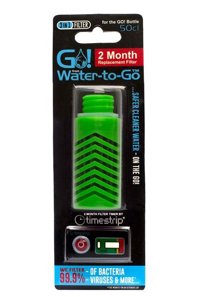 Replacement Green Filter for Water-To-Go Filter Bottle 500ml