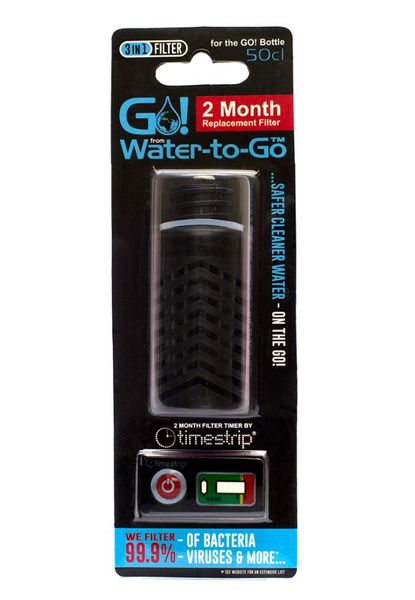 Replacement Black Filter for Water-To-Go Filter Bottle 500ml