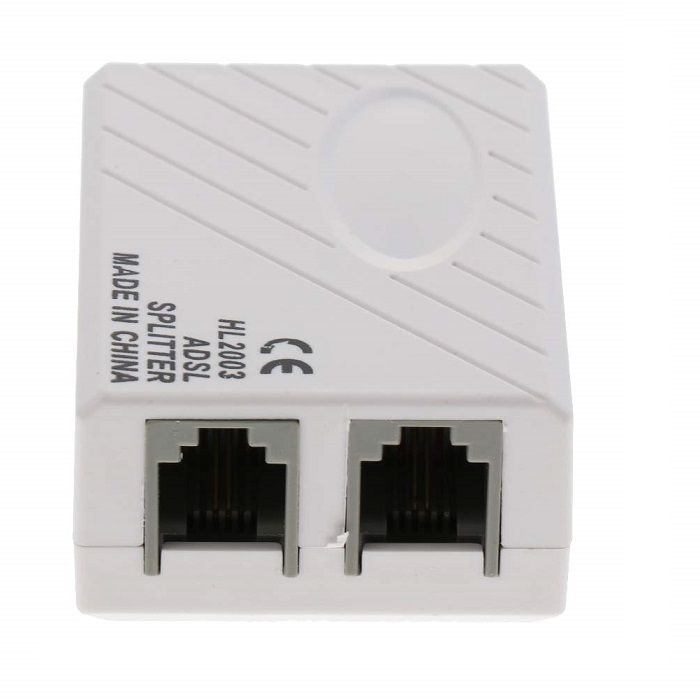 ADSL RJ11 Modem Phone Splitter Adaptor Filter for Landline Telephones ...