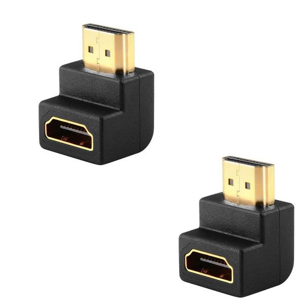 HDMI 90 Degree L Shape Connector - 2 Pack