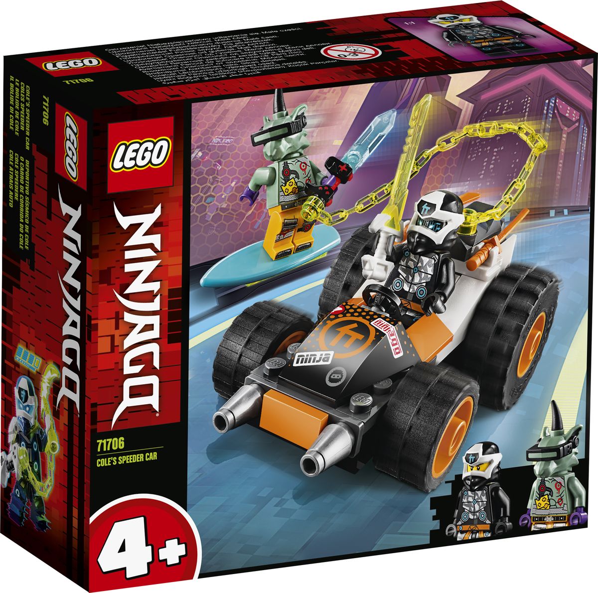 lego ninjago cole's speeder car instructions