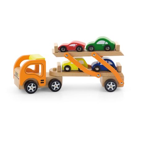 wooden car carrier toy