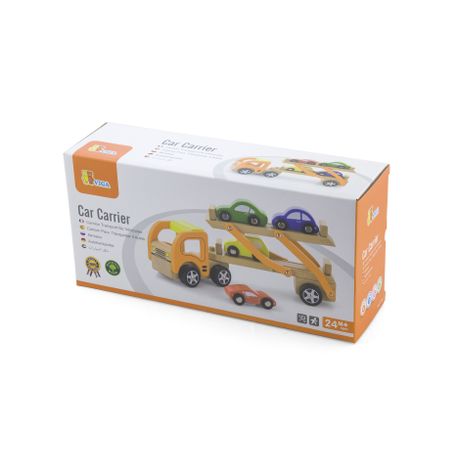 wooden car carrier toy