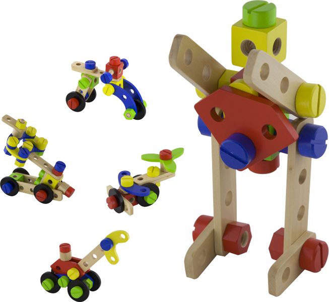 VIGA Construction Wooden Block Set - 48 pcs