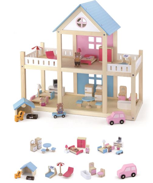 VIGA Wooden Dollhouse