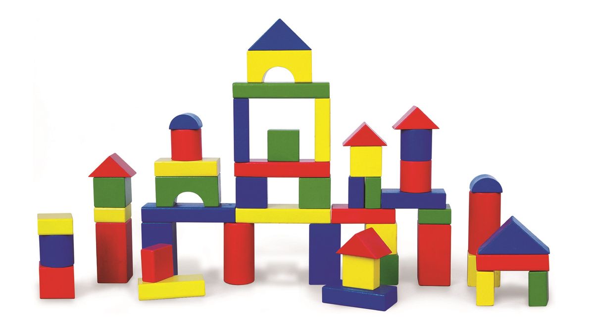 Viga Wooden Building Block Set Colourful | Buy Online in South Africa ...