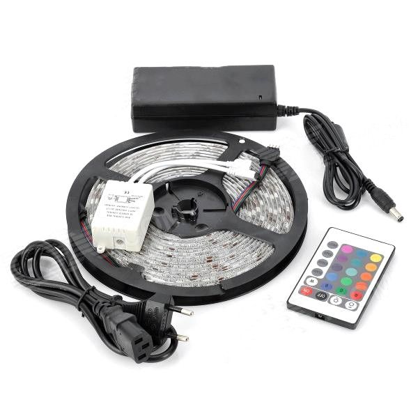 Led indoor &amp;Outdoor Strip Light 5050 RGB 5m with Remote Control