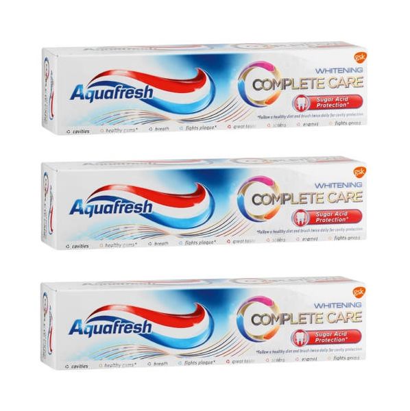 Aquafresh - Complete Care Whitening Toothpaste (3 x 75ml)
