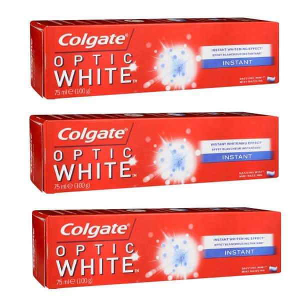Colgate - Optic White Instant Toothpaste (3 x 75ml)