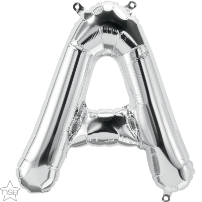16 Inch Foil Silver Balloon Letter A- 1pack