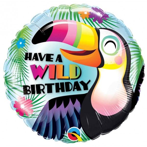 18 Inch Foil Have A Wild Birthday Balloon 1pack