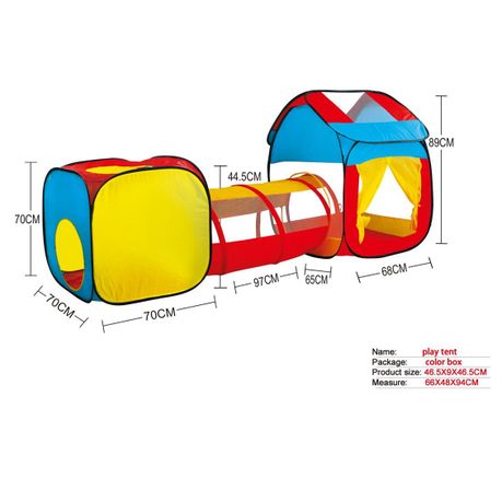 3 piece hot sale play tent