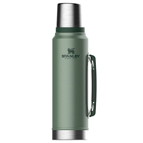 One Stop BabyShop Nigeria - Stanley 25 Oz. Classic Vacuum-Sealed Water  Bottle, Green #07040080083 #08029591022 Classic water bottle from Stanley  in durable 18/8 stainless steel. Vacuum-insulated with a lanyard-lid, it  keeps drinks