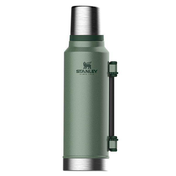 Stanley Legendary Classic Vacuum Flask 1.4L - Matte Black or Hammertone Green