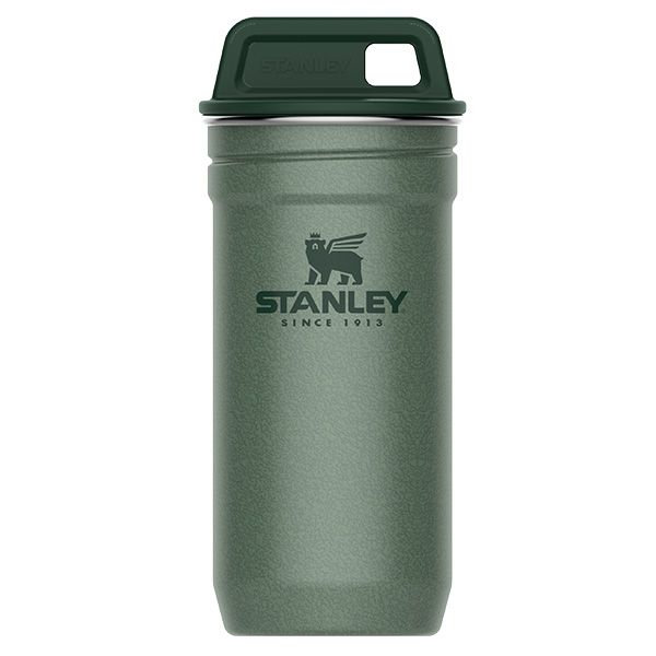 Set Fiaschetta tascabile Stanley, Adventure Pre-Party Shot Glass + Flask  Set 6 pz Hammertone Green