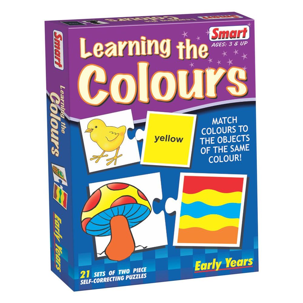 Smart Learning The Colours (Match 21 Sets of 2 Piece Selfcorrecting