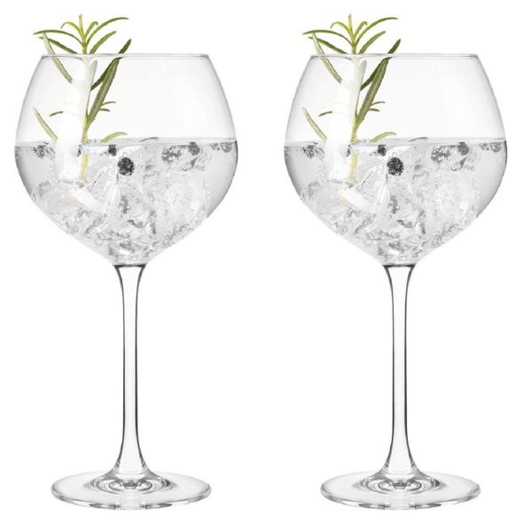 Leonardo Gin Glass with Stem Gin 630ml – Set of 2