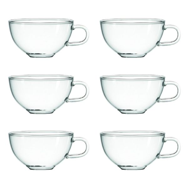 Leonardo Tea Cup Relax Clear Glass - Set of 6
