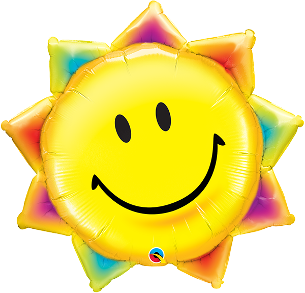 Qualatex 35 Inch Foil Shaped Sunshine Smile Face Balloon 1pack