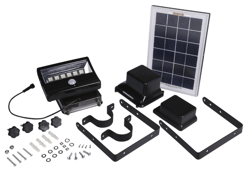 Ellies Mightylite Rechargeable Solar LED Flood Light with PIR IR Sensor 16W