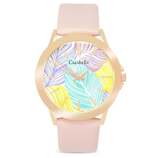 Cazabella Ladies Watch With Palm Leaf Face