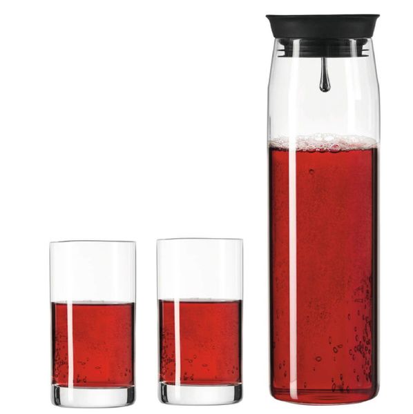 Leonardo Decanter Jug with 2 Glasses Briso– 3 Pieces