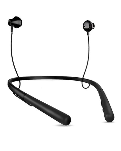 Wireless Bluetooth Earphones Neck Band Sport Headphones - Black