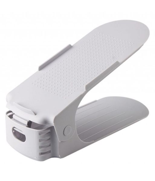 Fine Living Shoe Organizer - Set of 6 - White Shoe Rack Space Saver