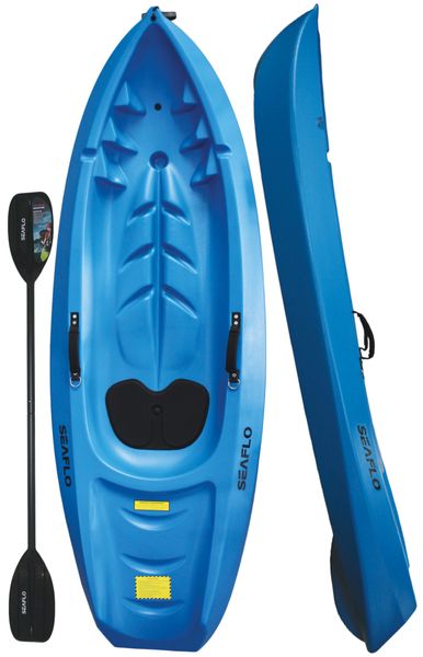 Seaflo Children's Kayak with Oars - 60kg Capacity - Blue