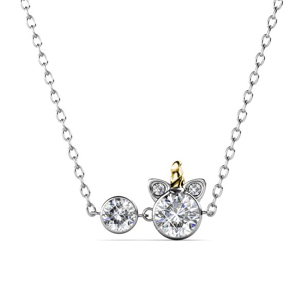 Destiny Unicorn Necklace with Crystals From Swarovski