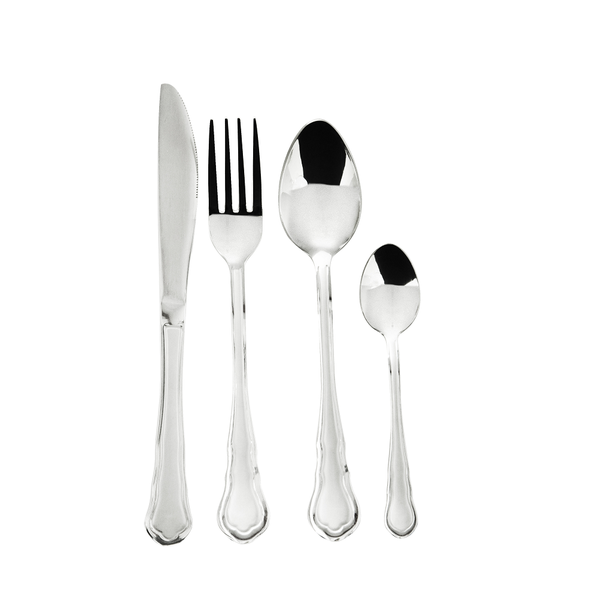 Royalty line 24 Piece Stainless Steel Cutlery Set - Silver (24s2)