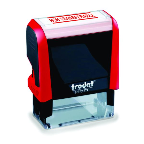 Trodat Stamp - Non-Transferable Red Ink