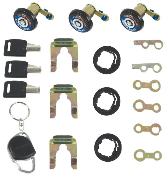 3 Door Lock With Round Key