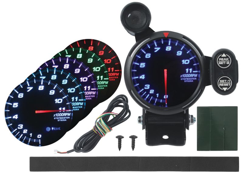 Rev Counter 80mm - 7 Colours