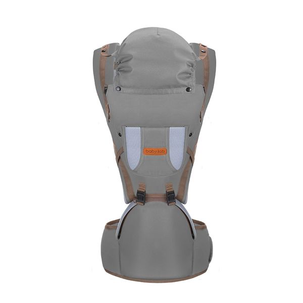 Olive Tree - 5-in-1 Ergonomic Baby Carrier &amp; Hip Seat With Gift Box - Grey