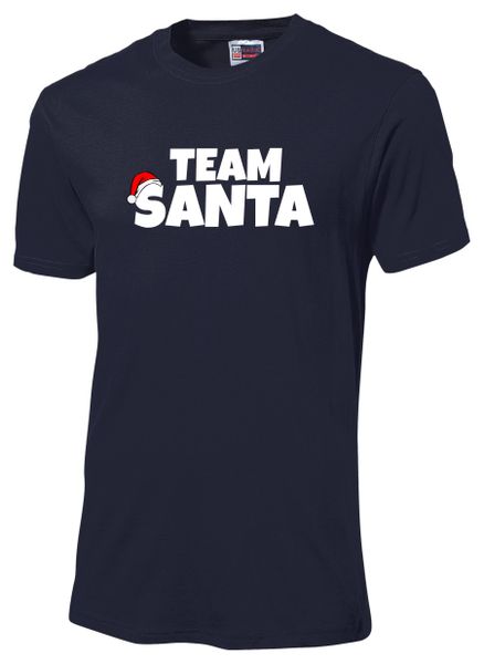 Christmas - Team Santa Tshirt Navy