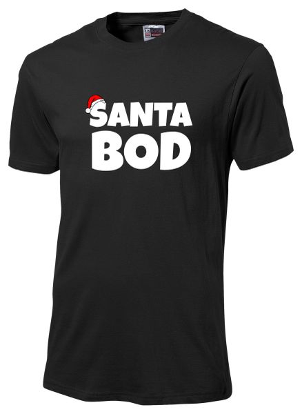 Santa Bod Tshirt Black image