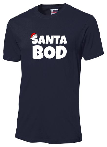 Christmas - Santa Bod Tshirt White