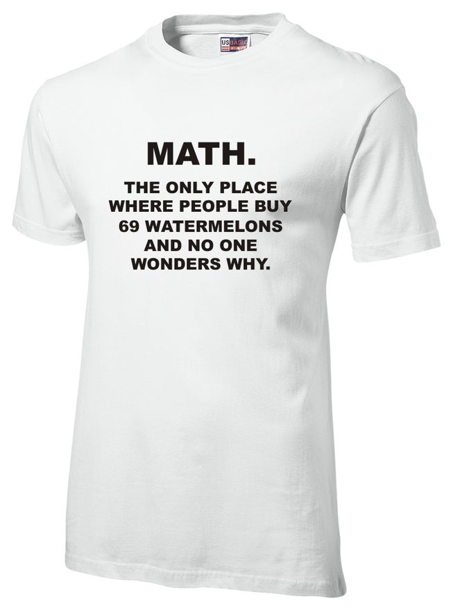 Teacher - Math T-shirt White | Shop Today. Get it Tomorrow! | takealot.com