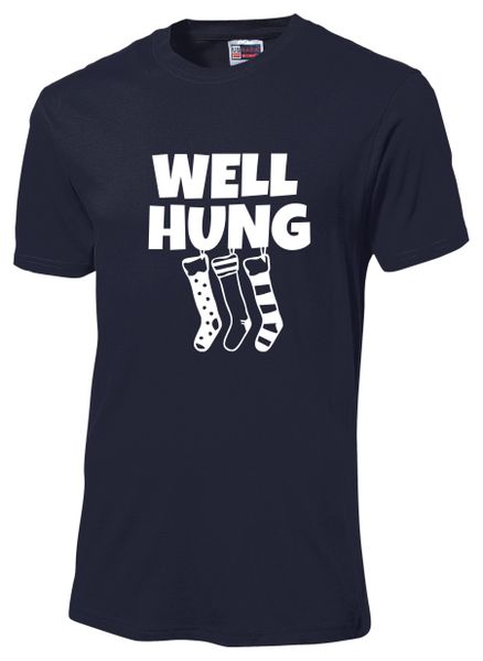 Well Hung T-Shirt Navy image