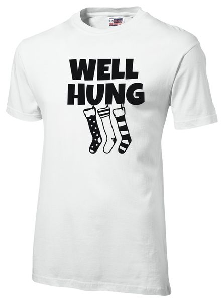 Christmas - Well Hung T-shirt White