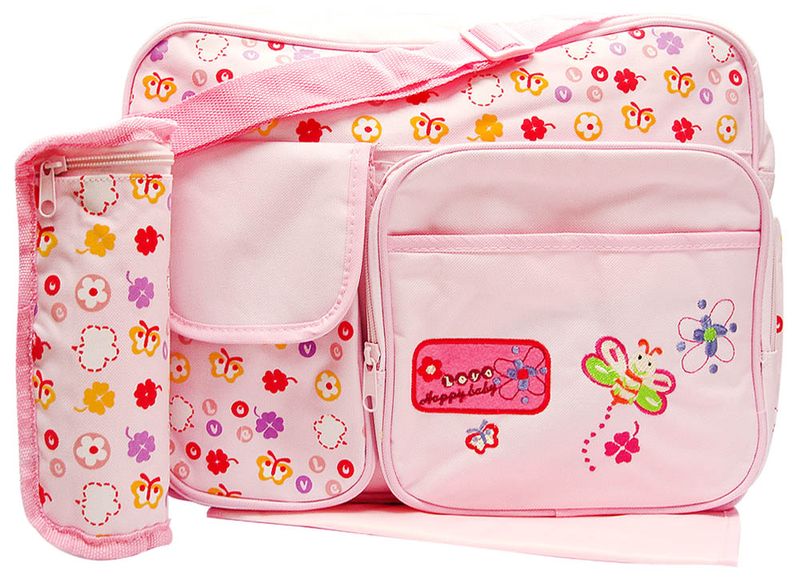 Mothers Choice 2 Pocket Butterfly Diaper Bag