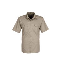RuggedWear Maun Short Sleeve Safari Shirt. Stone & Olive 6.5 oz We Are Proudly South African 4XL / Stone