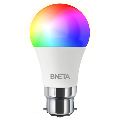 BNETA IoT Smart WiFi LED Bulb B22 - 9w Colour & Warm/Cool White