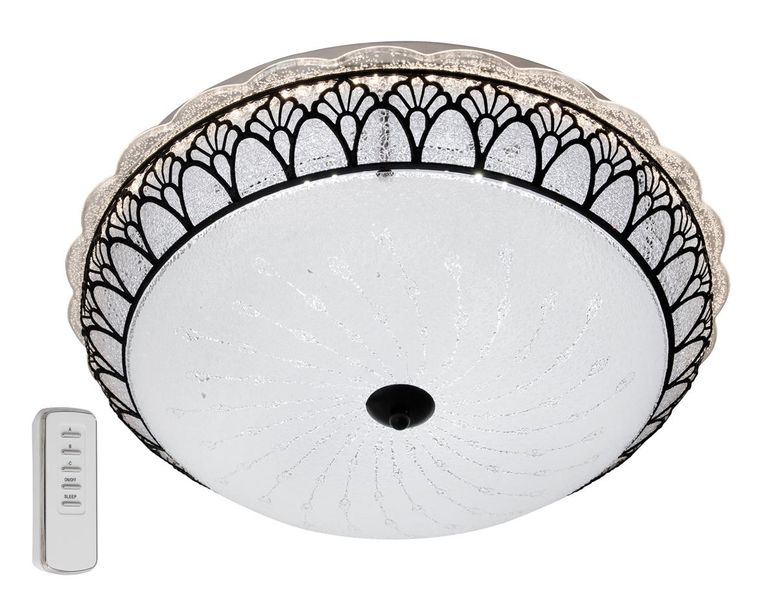 24 Watt LED and RGB Colour Changing Black Ceiling Fitting