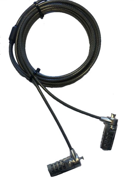 Targus Laptop Security Defcon Double Headed Serialised Cable Lock