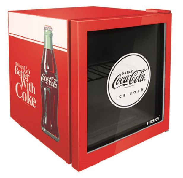 46L Coca-Cola Counter-Top Glass Door Beverage Cooler - Red