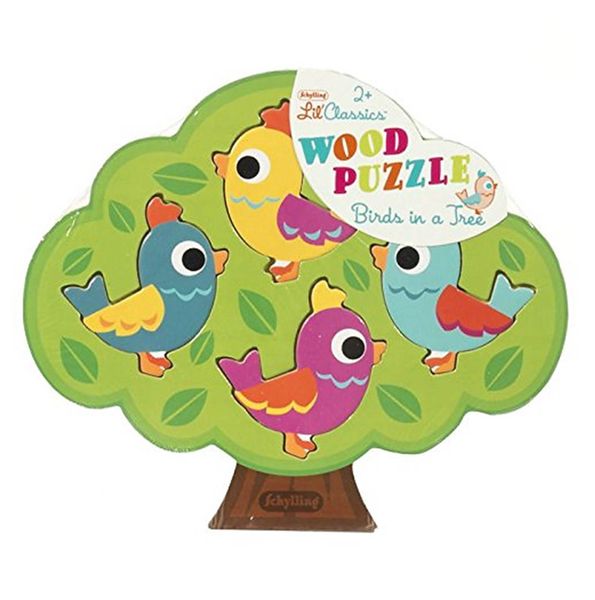 Schylling Little Classics Birds in a Tree Wooden Puzzle